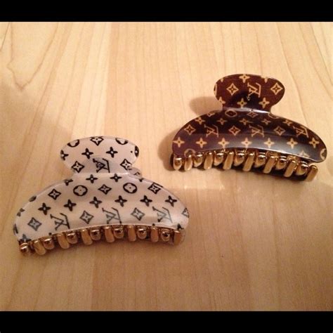 louis vuitton hair claw clip|Louis Vuitton hair tie.